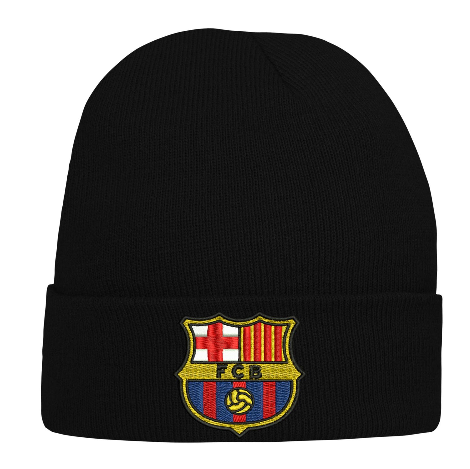 CZAPKA zimowa z haftem FC BARCELONA na prezent barca FCB SUPER JAKOŚĆ haft