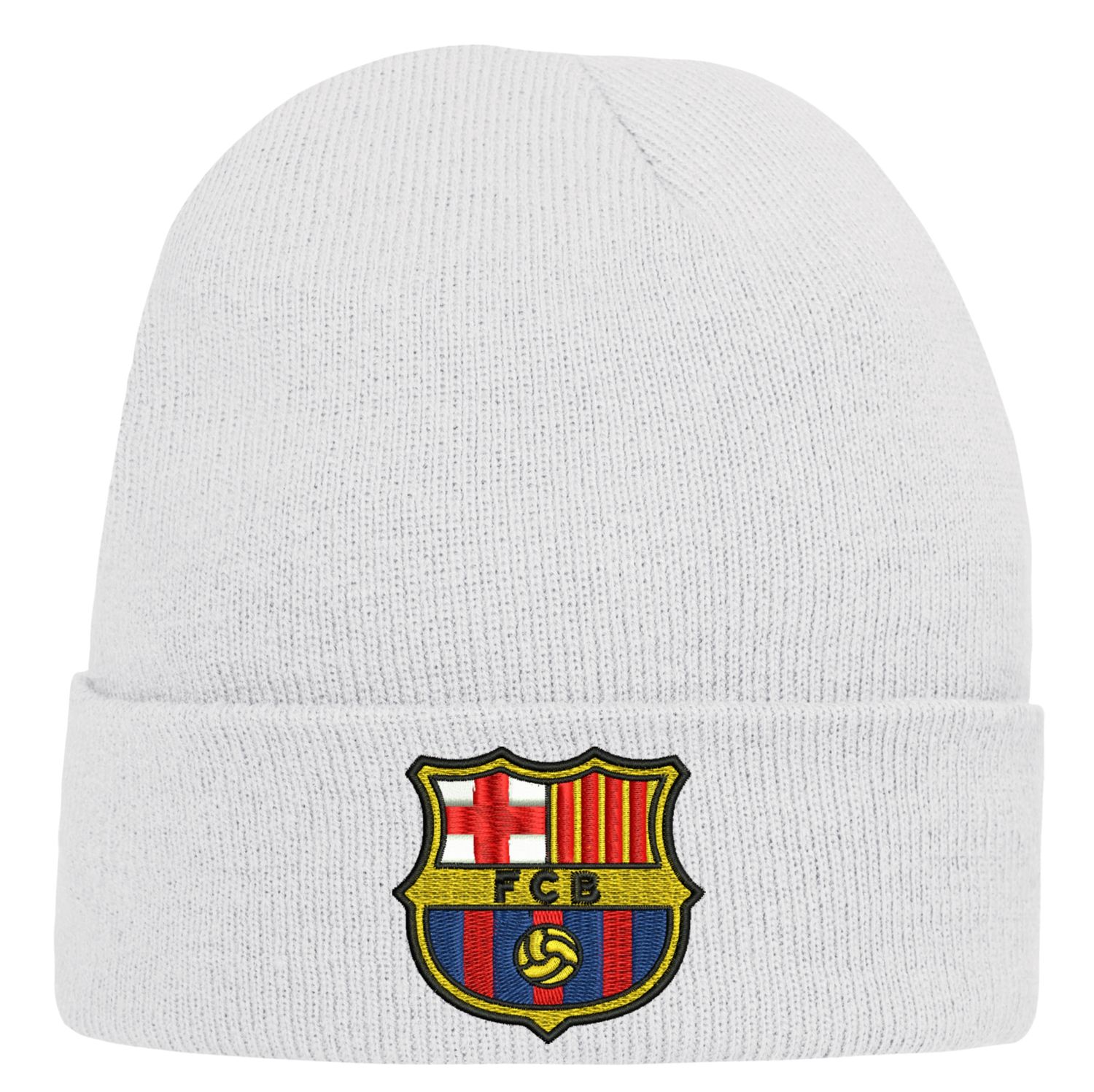 CZAPKA zimowa z haftem FC BARCELONA na prezent barca FCB SUPER JAKOŚĆ haft