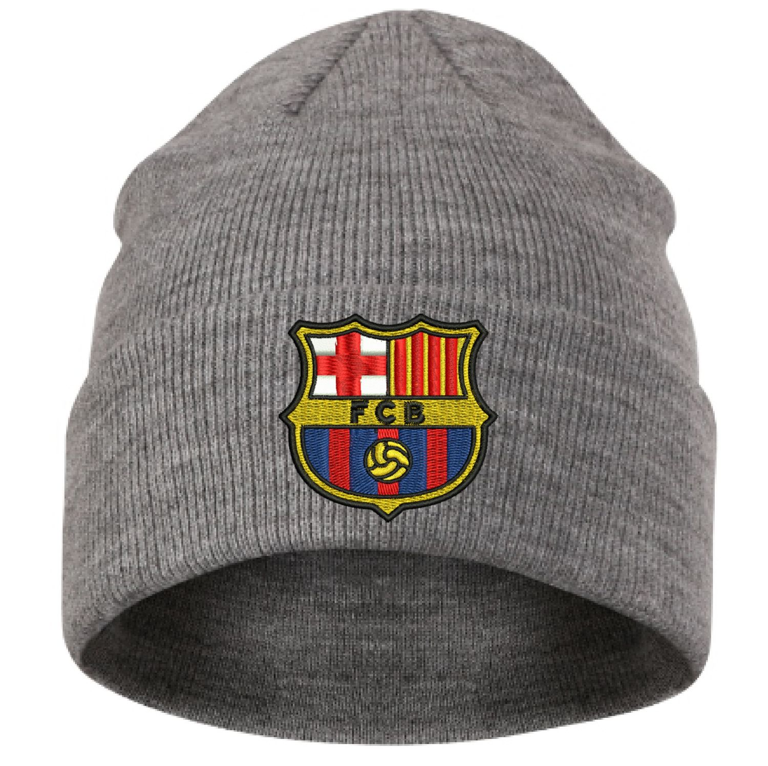 CZAPKA zimowa z haftem FC BARCELONA na prezent barca FCB SUPER JAKOŚĆ haft