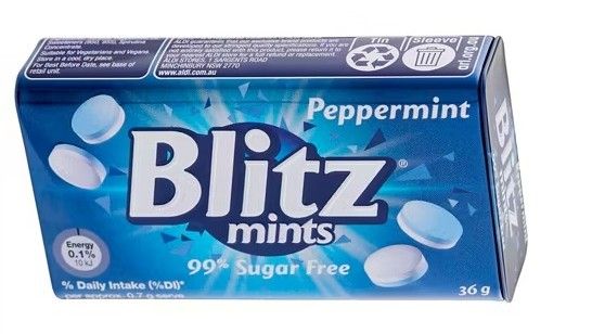 Blitz Mints, Flavour: Peppermint BLUE