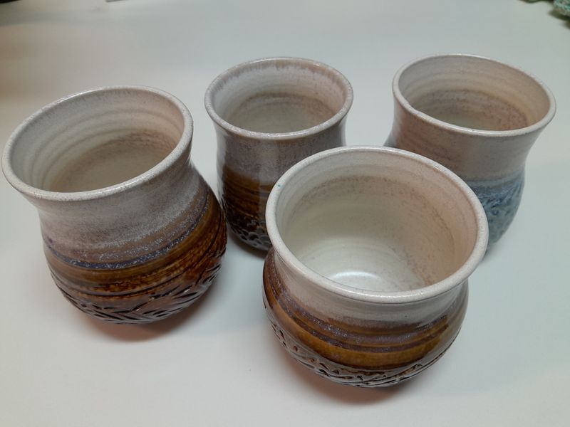 Handmade pottery mug
