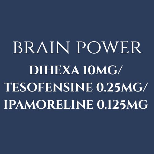 Dihexa 10mg/ Tesofensine 0.25mg/ Ipamoreline 0.125mg (Per Vial)