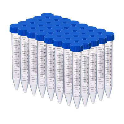 Biologix® Centrifuge Tubes-15mL, Conical Bottom, Flat Top, Bulk Pack, 25 Tubes/Pack, 20 Packs/Case