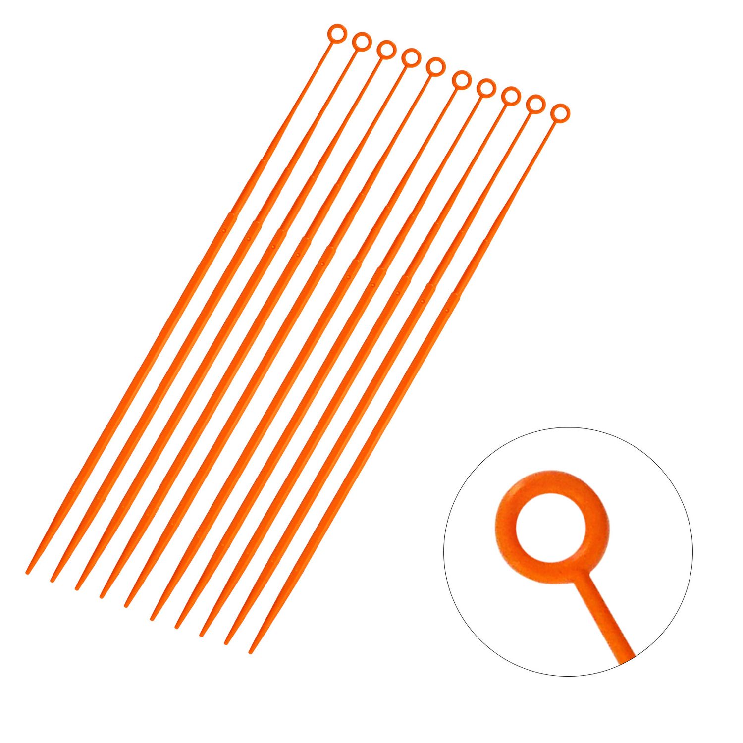 Biologix® Inoculating Loops-10μL, Orange, 25/Bag, 1,000 Pieces/Case
