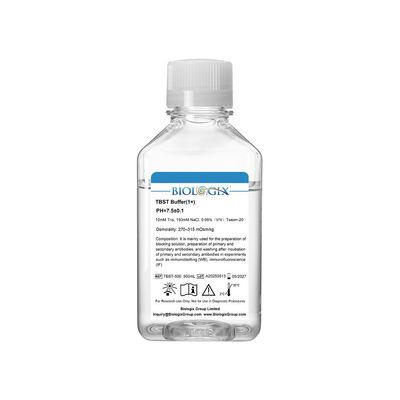 Biologix® TBST (Tris Buffered Saline with Tween-20) Buffer (1x), pH7.4, 500mL/Bottle