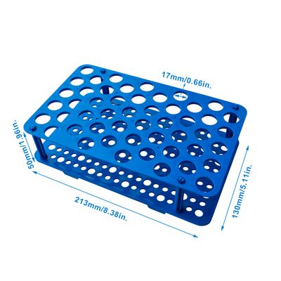 Biologix® Centrifuge Tube Racks, Blue,  25/50-Well, 1 Piece/Bag, 20 Bags/Case