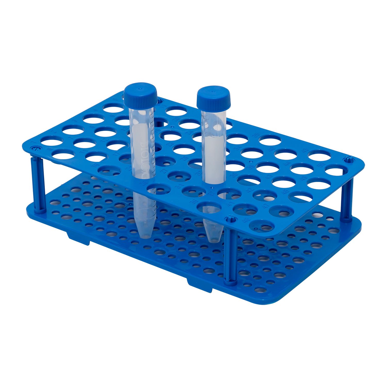 Biologix® Centrifuge Tube Racks, Blue,  25/50-Well, 1 Piece/Bag, 20 Bags/Case