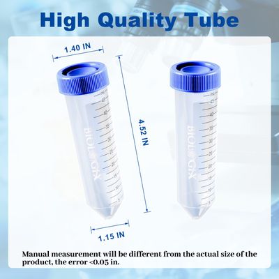 Biologix® Centrifuge Tubes-50mL, Conical Bottom, Bulk Pack, 25 Sets/Pack, 20 Packs/Case