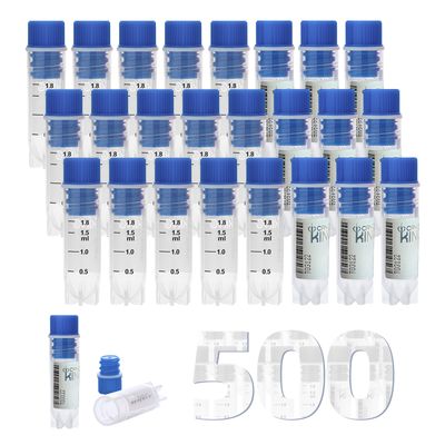 Biologix® 2.0ml Cryogenic Vials, Internal Thread, 25/Bag, 500/Pack