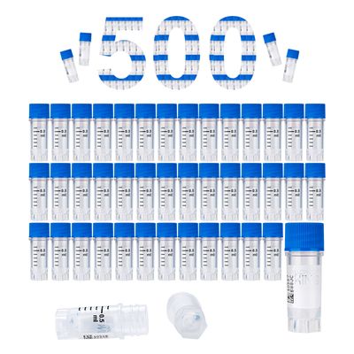 Biologix® 0.5 ml Cryogenic Vials, Side Bardcode, External Thread,500/Pack