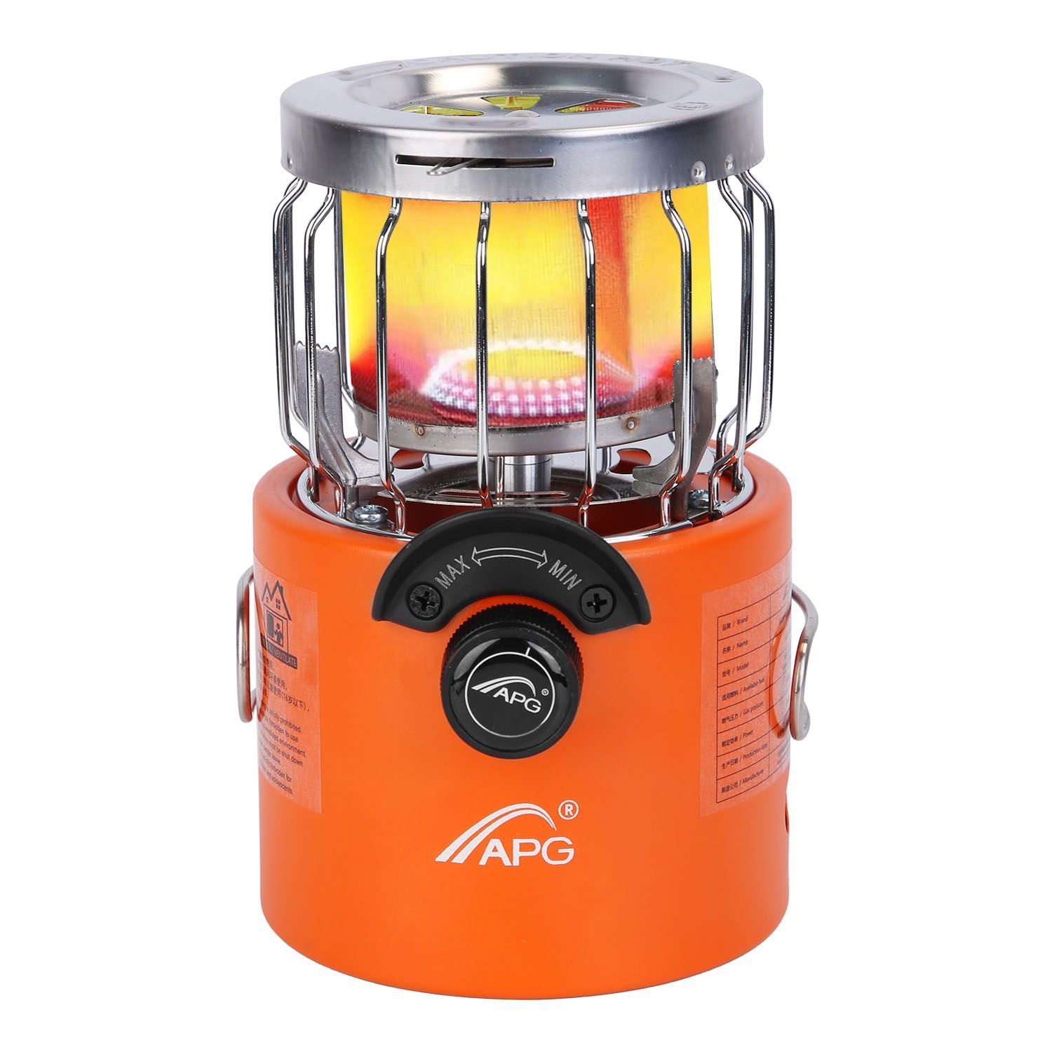 2000W 2-in-1 Camping Stove + Tent Gas Heater ¨C Orange