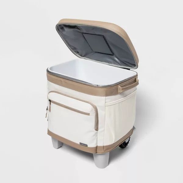 Soft-Sided 26QT Rolling Cooler ¨C Tan