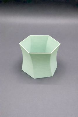 Übertopf Twister Hellgrün