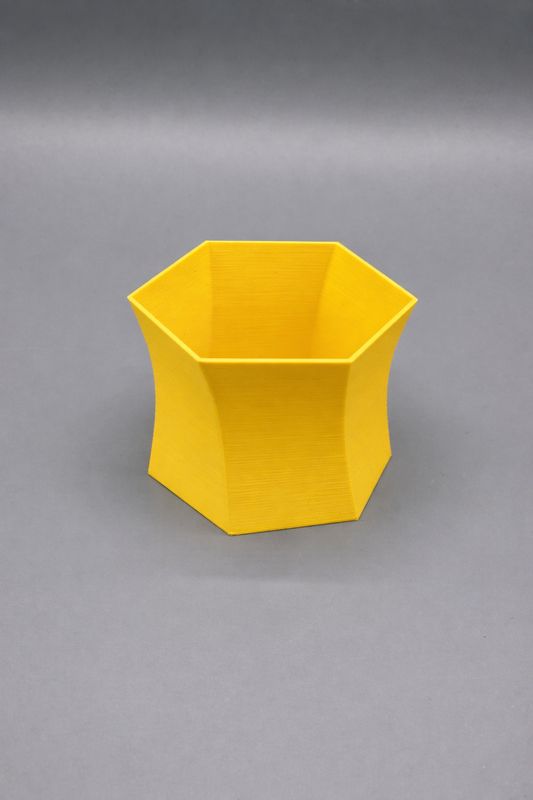 Übertopf Twister Sonnen Gelb