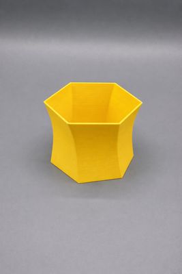 Übertopf Twister Sonnen Gelb