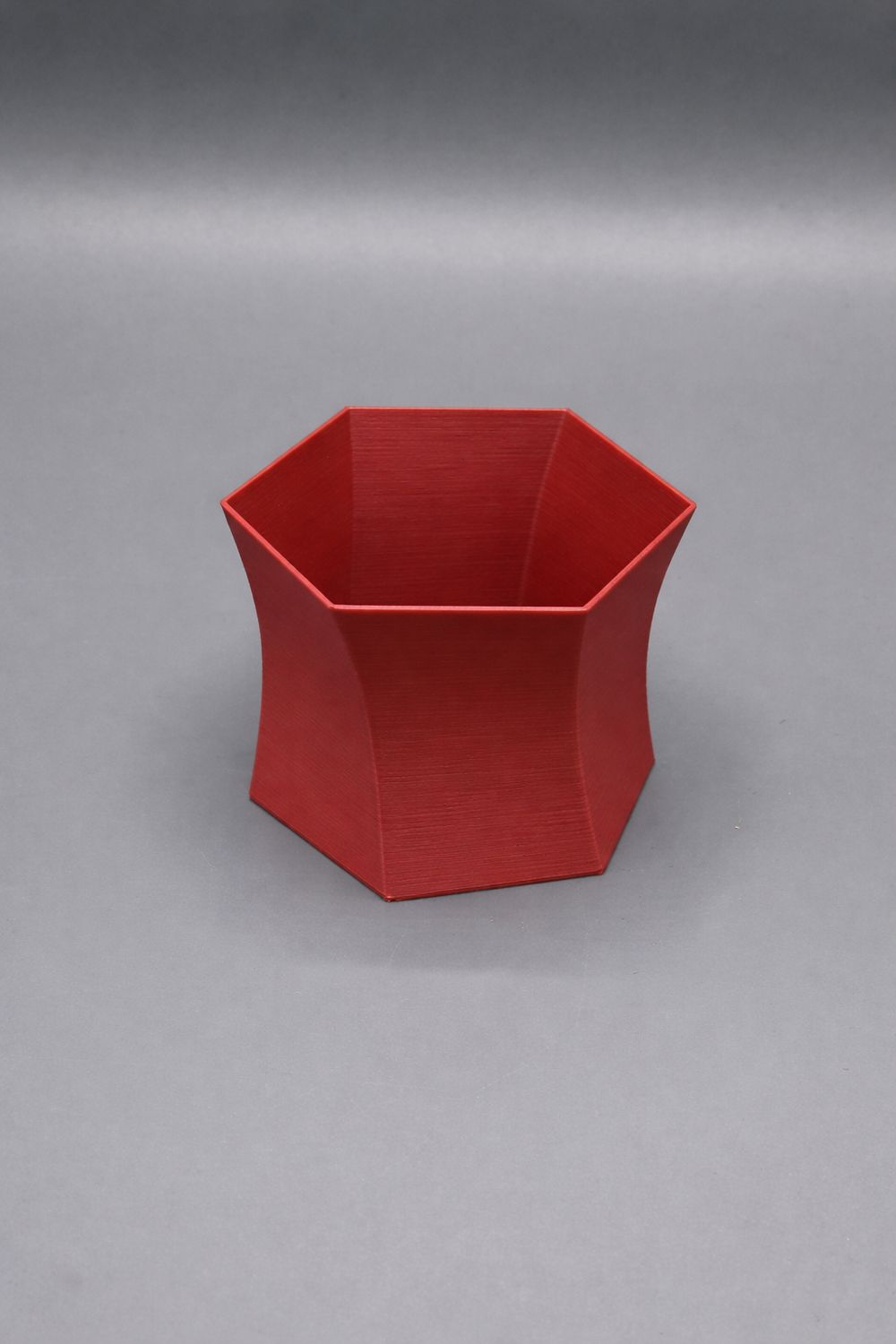 Übertopf Twister Kirschrot