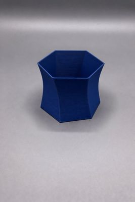 Übertopf Twister Navy Blue Matt