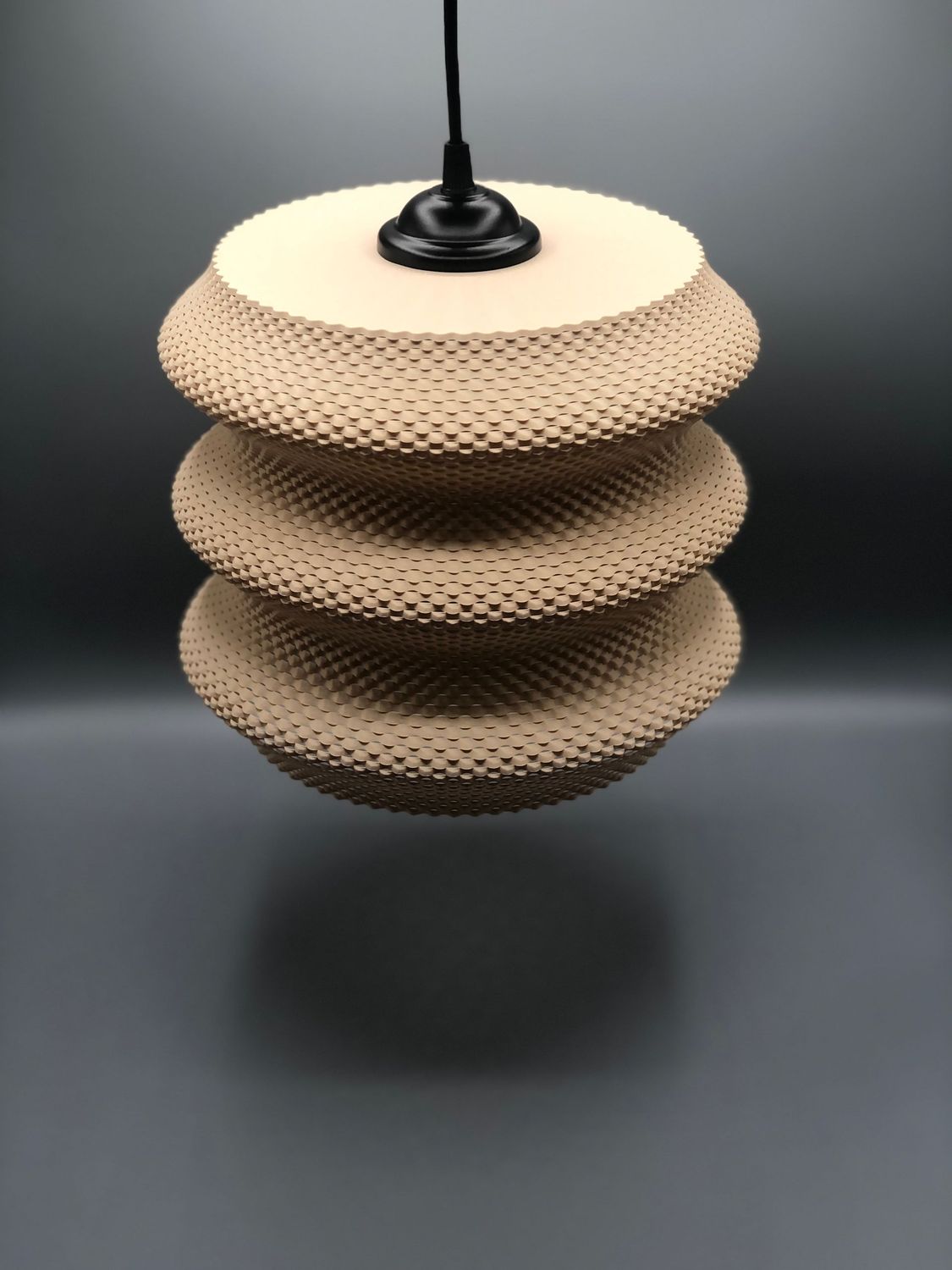 Lior-Set-Beige (inkl. Lampenfassung E27, schwarz)