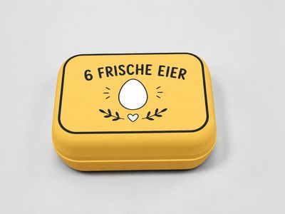Eierbox Sonnen Gelb