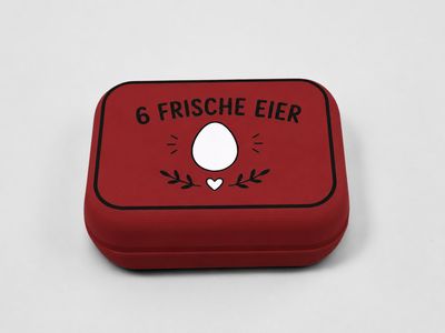 Eierbox Kirschrot Matt