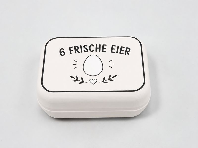 Eierbox Kaltes Weiß