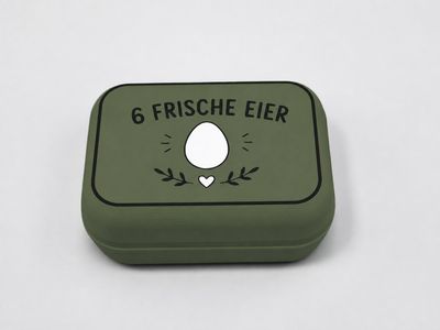 Eierbox Oliv Grün Matt