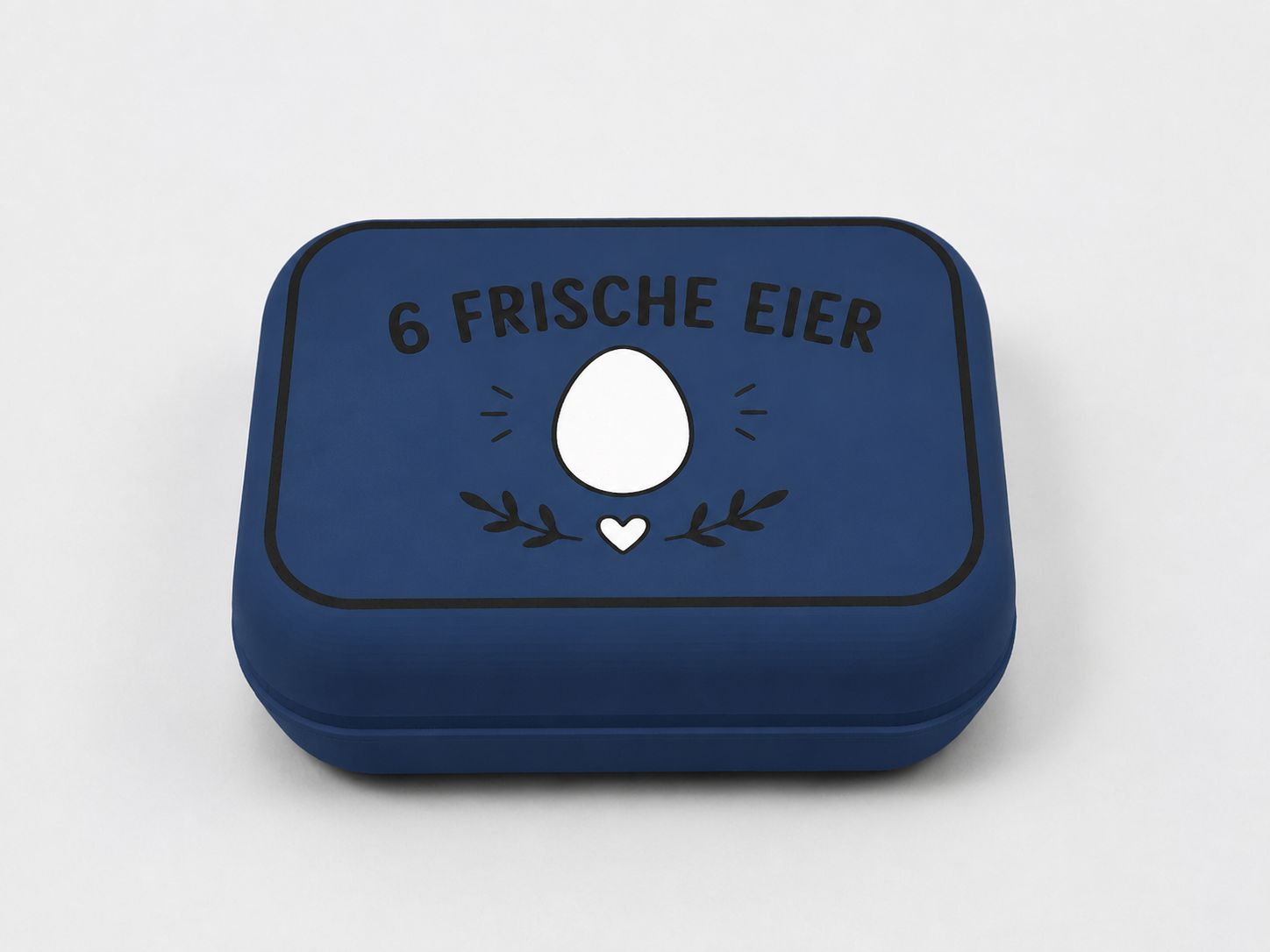 Eierbox Blau Matt