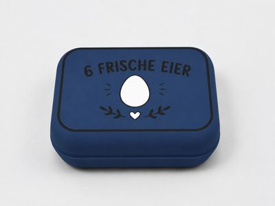 Eierbox Blau Matt