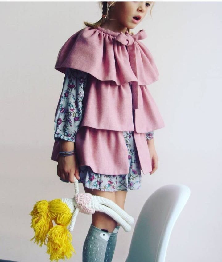 Capa lana rosa