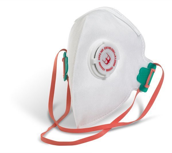 P2 Fold Flat Mask Valved (20 Masks/Box)