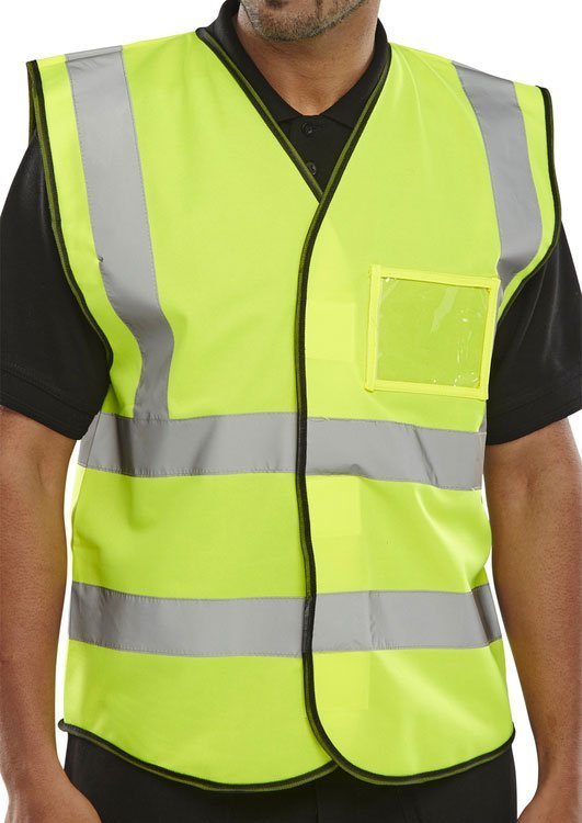 Hi-Vis Saturn Yellow I.D. Vest