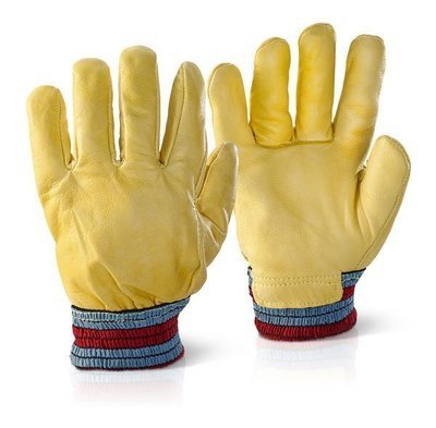 Cowhide Leather Fleece Lined Gloves