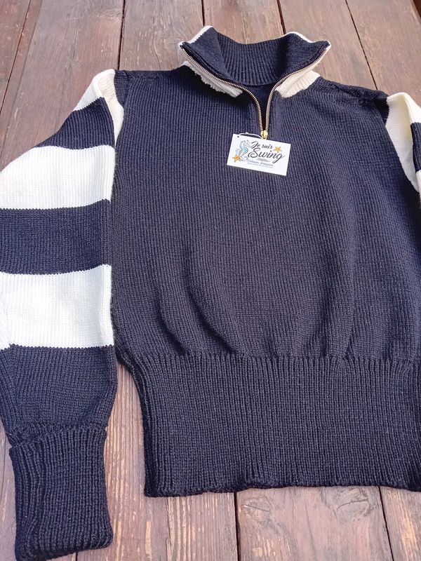 RACER SWEATER Black & White