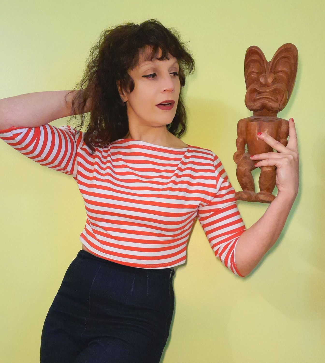 Petit haut BEATNIK rouge