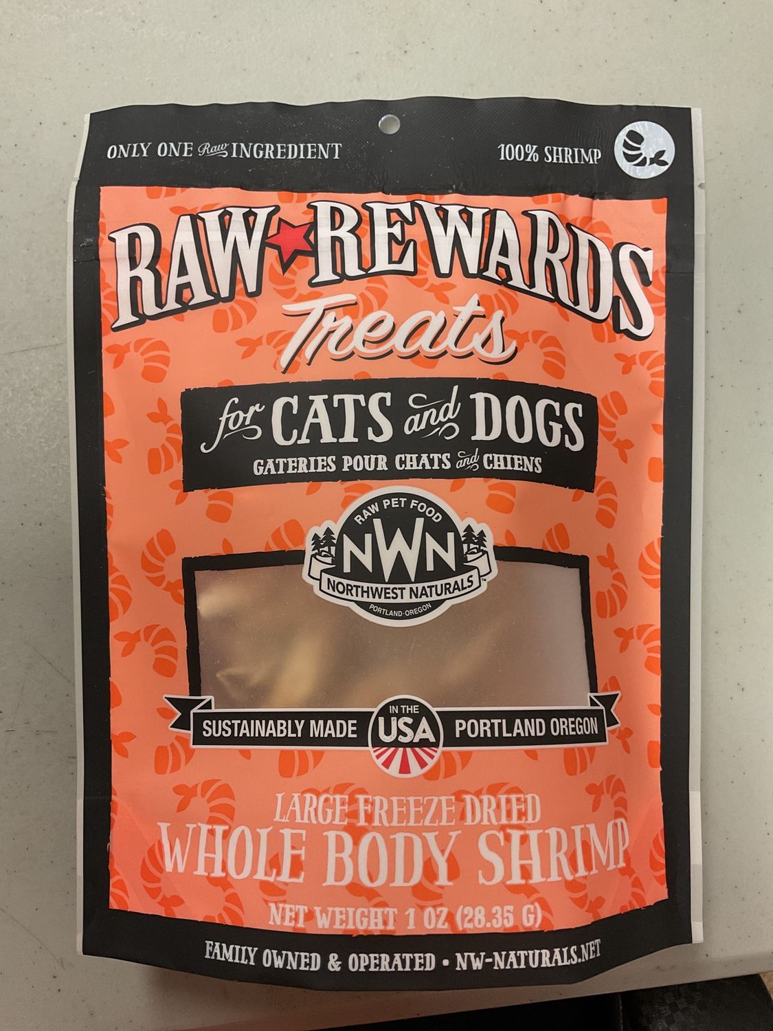 Northwest Naturals - Treats - Shrimp 1oz