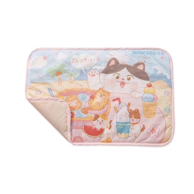 Summer Cooling Fabric Ice Silk Bed Mat