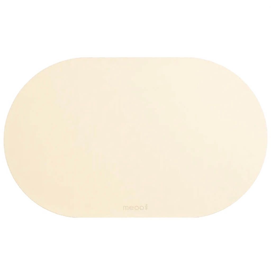 Oval Dining PVC Placemat-White