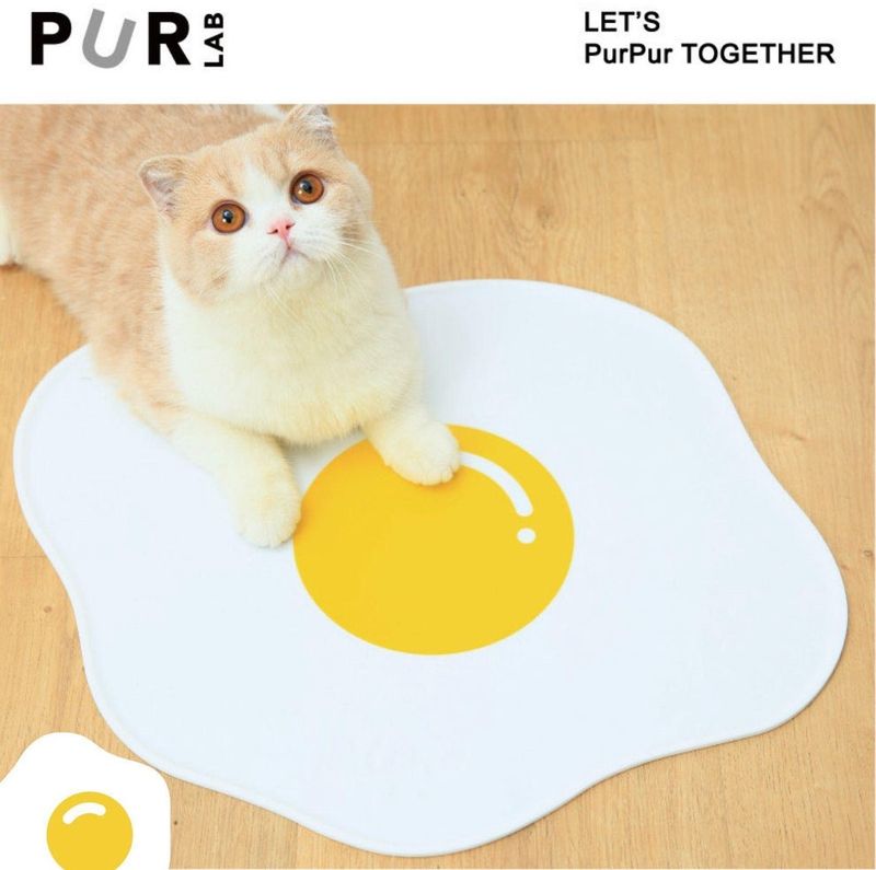 Pupu Laboratory Fried Egg Pet Placemat