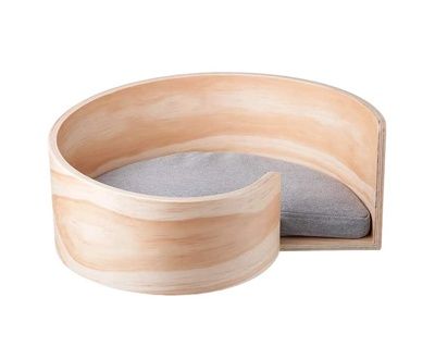 Pidan Wooden Spiral Pet Bed With Cushion