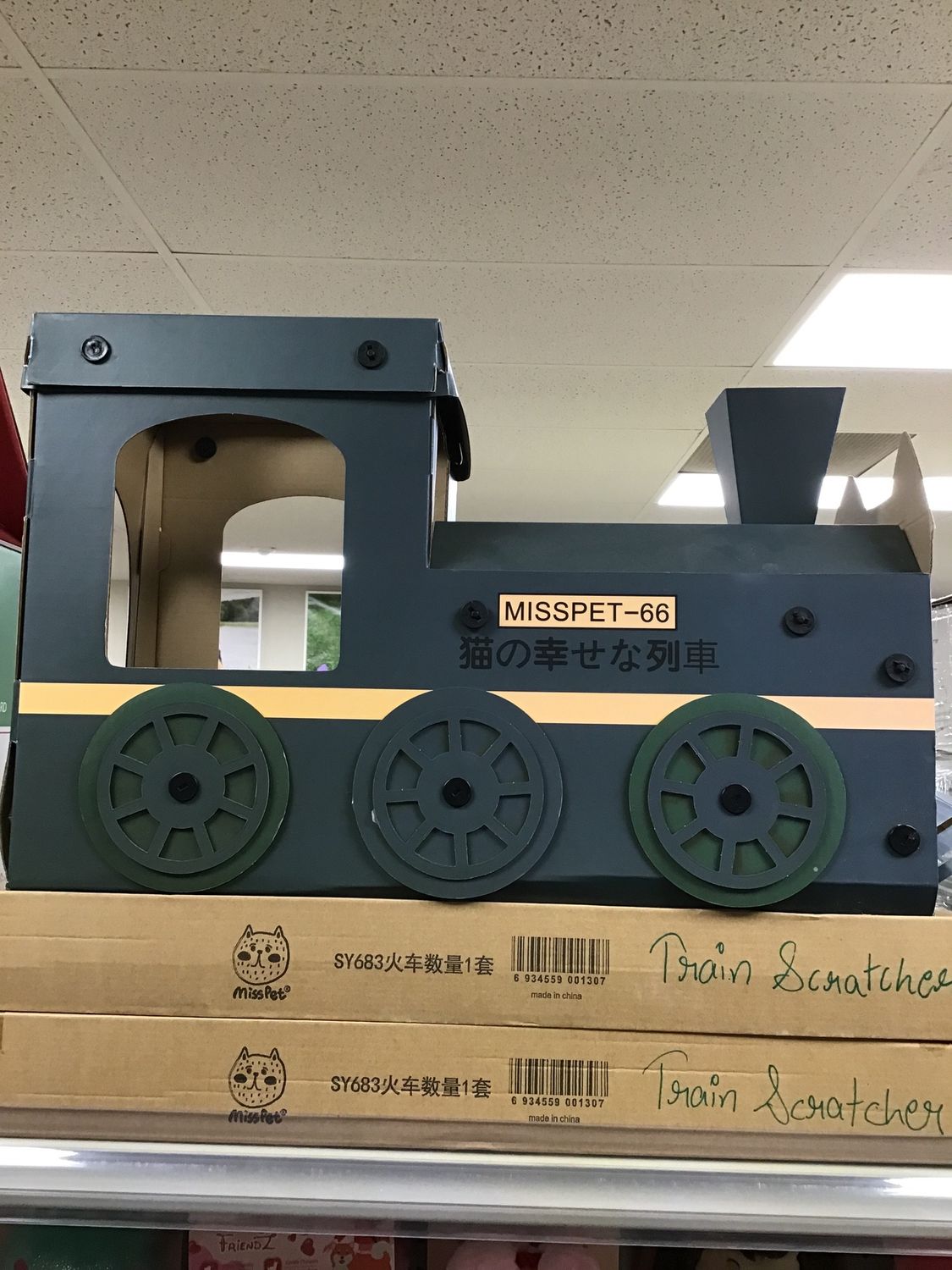 Cat Scratch Board - Train