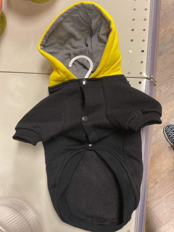 Winter Hoodie Black Yellow