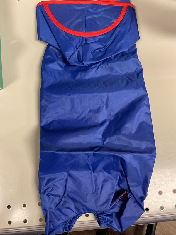 Dog Raincoat Blue - Size 16