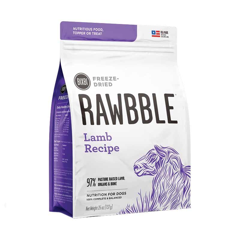 Bixbi Dog Freeze Dried Rawbble Lamb 12oz