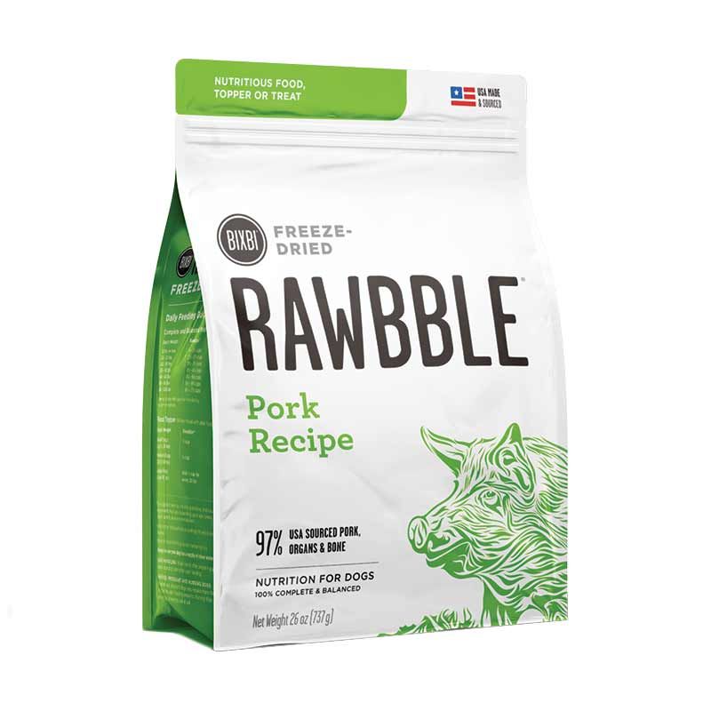 Bixbi Dog Freeze Dried Rawbble Pork 12oz