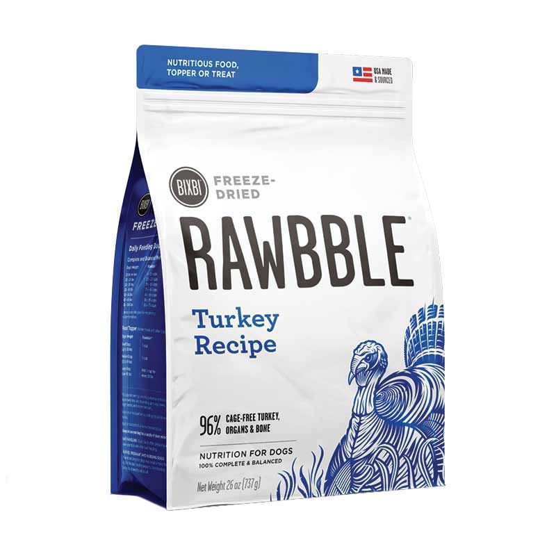 Bixbi Dog Freeze Dried Rawbble Turkey 12oz