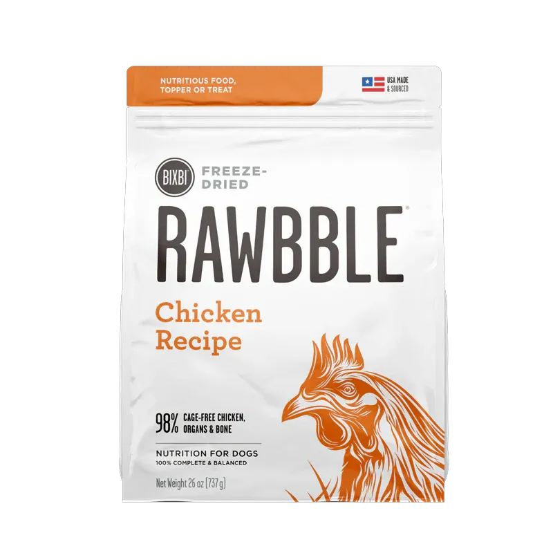 Bixbi Dog Freeze Dried Rawbble Chicken 12oz