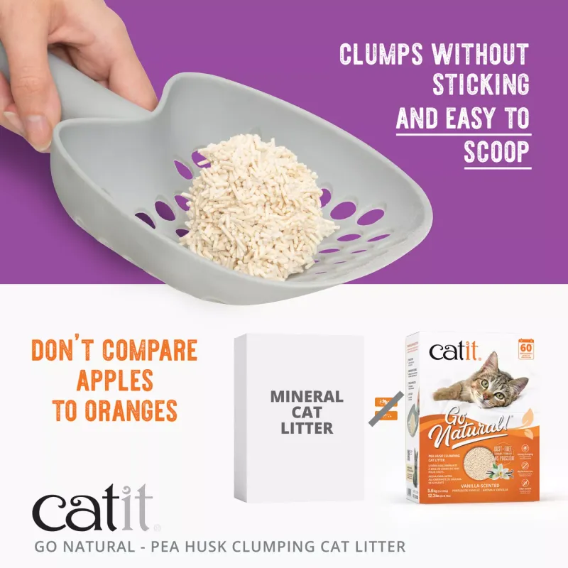 Catit Go Natural! Pea Husk Clumping Cat Litter - Lavender - 14 L box