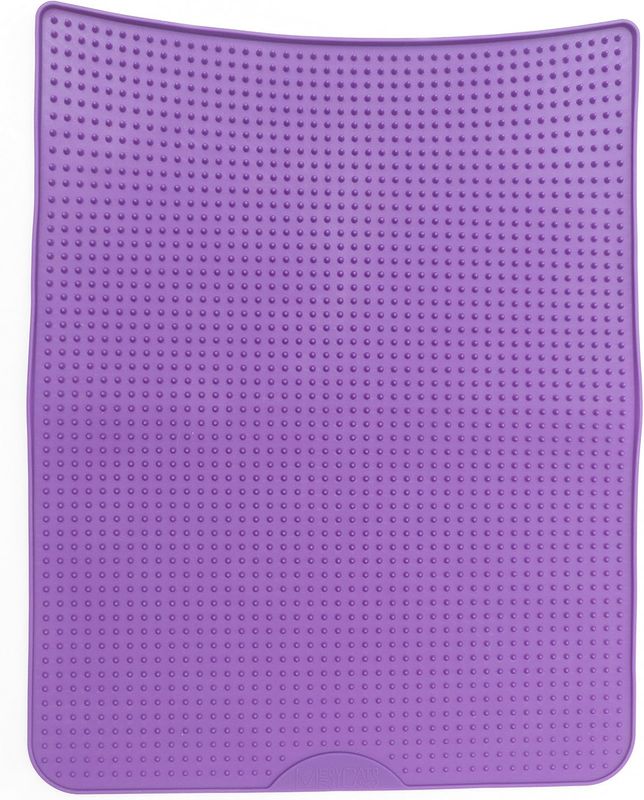 Cat Silicone Litter Mat - Purple