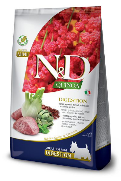 Farmina N&amp;D Quinoa Digestion Lamb Mini| Dogs 2.5kg