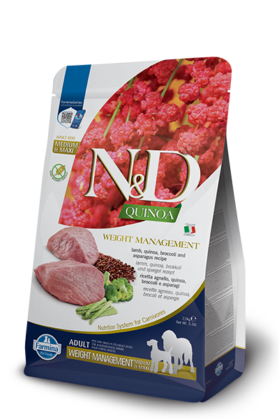 Farmina N&amp;D Quinoa Weight Mngmt Lamb | Dogs 7Kg